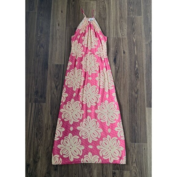 Vineyard Vines Dresses & Skirts - 💙 Vineyard Vines Sleeveless Silk Floral Maxi Dress Lined Slits Size 4